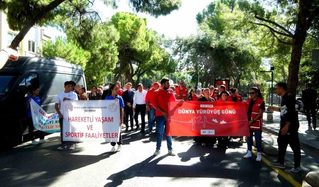 Muğla’da "Sağlık İçin Harekete Geç" yürüyüşüne yoğun katılım