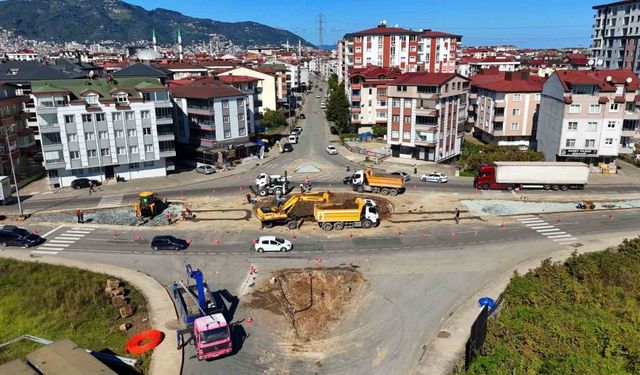 Ordu Büyükşehir Belediyesi’nden kavşak çalışması