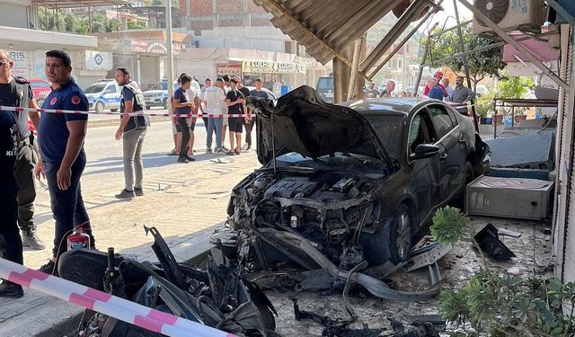 Otomobille çarpışan motosikletin sürücüsü öldü