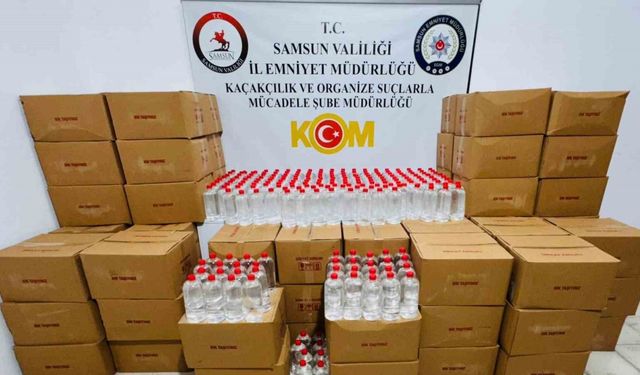 Samsun’da 1 ton 200 litre etil alkol ele geçirildi