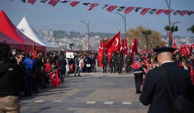 Samsun’da Cumhuriyet’in 101. yılı coşkuyla kutlandı