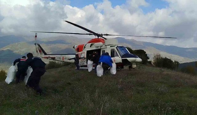 Samsun’da helikopter destekli uyuşturucu operasyonu