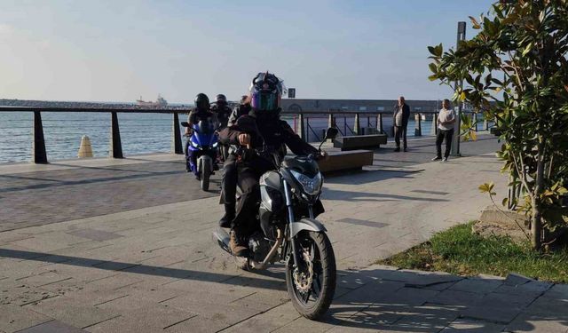 Şiddet mağduru kadının yardım istediği motosikletli karakola böyle yetiştirdi