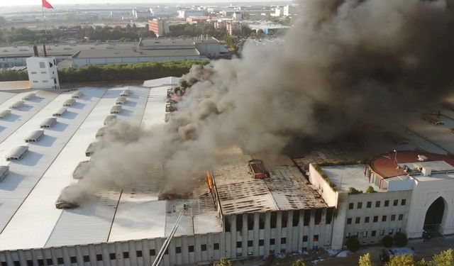 Tekirdağ’daki fabrika yangını 3 saattir devam ediyor