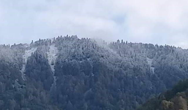 Zonguldak’a mevsimin ilk karı yağdı