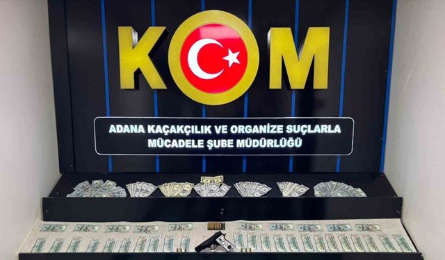 Adana’da ATM’den ve para sayma makinesinden geçen sahte para üreten şebeke çökertildi