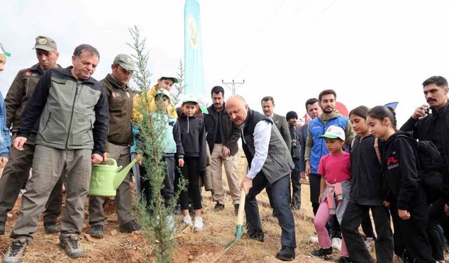 Adıyaman’da 11 bin fidan toprakla buluştu