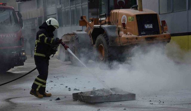 Atakum Belediyesi’nde yangın tatbikatı