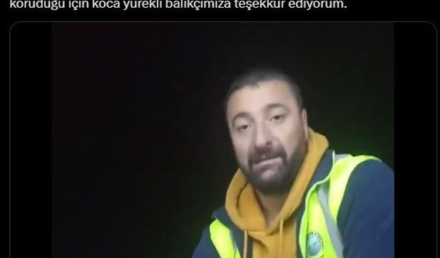 Bakan Yumaklı’dan duyarlı balıkçıya teşekkür