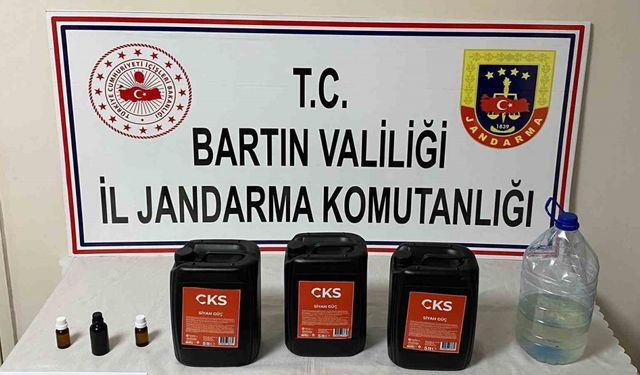 Bartın’da 15 litre etil alkol ele geçirildi