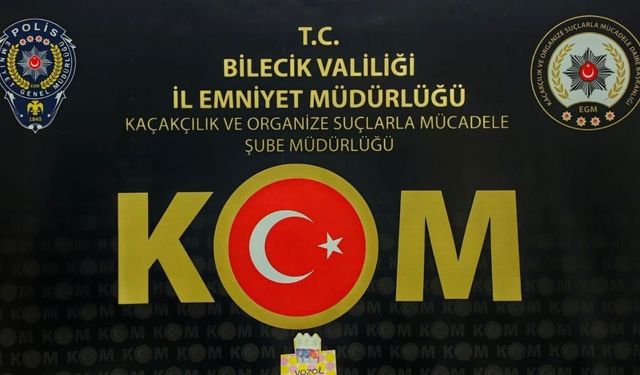 Bilecik’te 7 bin 444 adet doldurulmuş makaron ele geçirildi