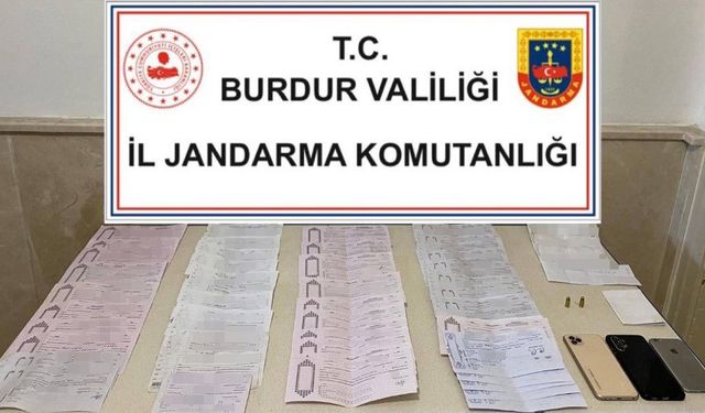 Burdur’da tefecilik operasyonu: 3 gözaltı