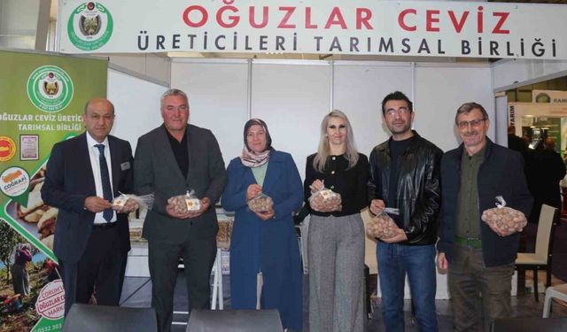 Çorum’da düzenlenen ceviz fuarı yoğun ilgi gördü