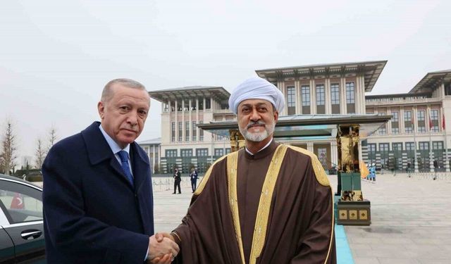 Cumhurbaşkanı Erdoğan, Umman Sultanı  El Said’i  resmi törenle karşıladı