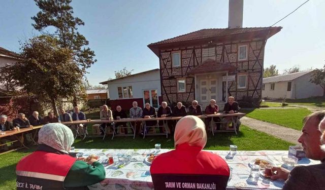 Düzce’de tarım sahada çiftçi buluşmaları devam ediyor