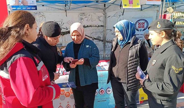 Edirne’de vatandaşlara KADES uygulaması tanıtıldı