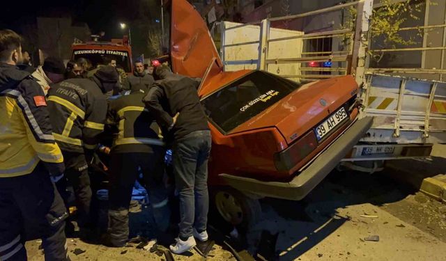 Edirne’de zincirleme trafik kazası: 1 Yaralı