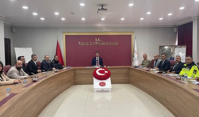 Erciş’te “Kış Tedbirleri Koordinasyon Toplantısı” yapıldı