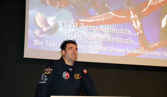 HÜRKUŞ Test Pilotu Özpala, tecrübelerini NEÜ öğrencileriyle paylaştı