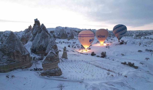 Kapadokya’da balon turları iptal edildi