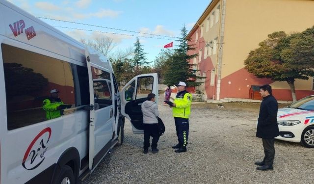 Kırklareli’nde okul servisleri denetlendi