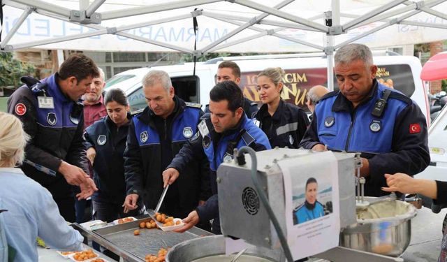 Marmaris’te vefat eden zabıta komiseri Çetin unutulmadı