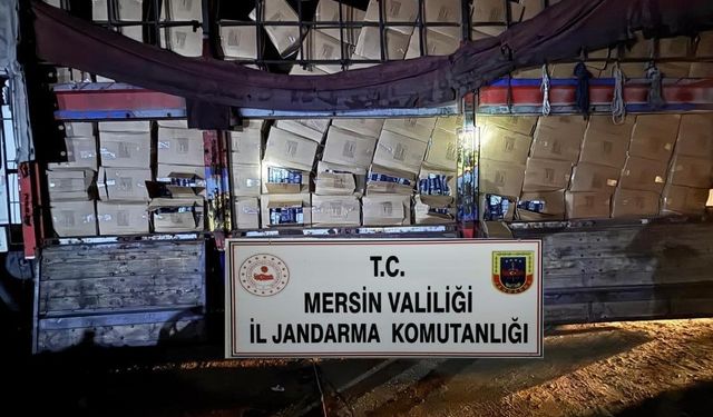 Mersin’de 5 ton kaçak tütün ele geçirildi