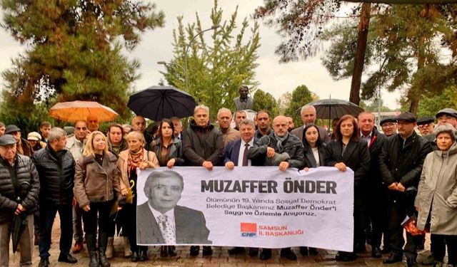 Samsun’un kurucu Büyükşehir Belediye Başkanı Muzaffer Önder, vefat yıldönümünde anıldı