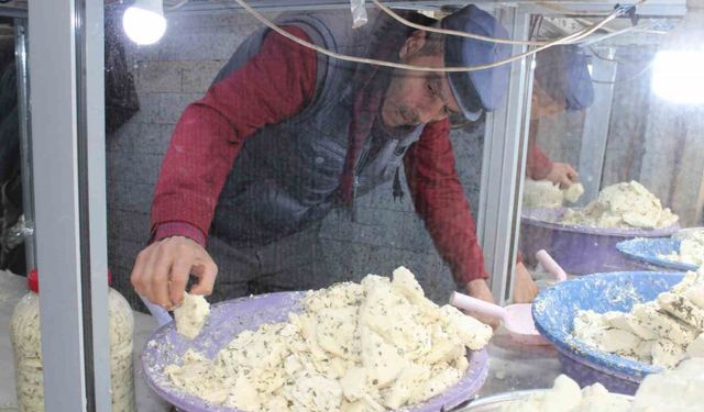 Siirt’te kışlık peynir satışa çıktı