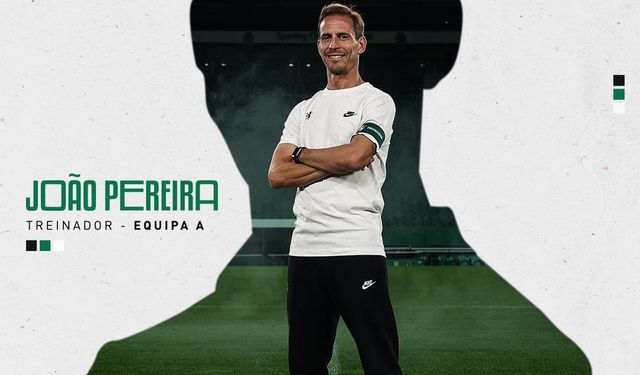 Sporting Lizbon’da teknik direktörlüğe Joao Pereira getirildi