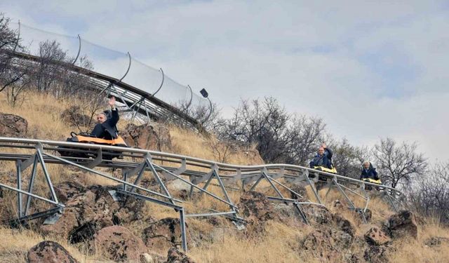 Talas Millet Bahçesi’ne ‘dağ kızağı parkuru’