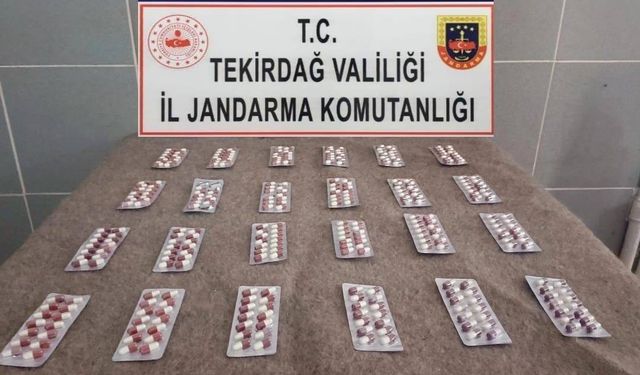 Tekirdağ’da uyuşturucu operasyonlarında çok sayıda sentetik hap ve uyuşturucu madde ele geçirildi