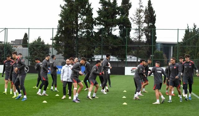 Ümit Milli Futbol Takımı, Sırbistan maçı hazırlıklarını tamamladı