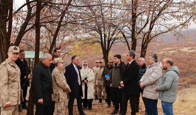 Vali Usta, 33 er şehitler anıtında incelemelerde bulundu