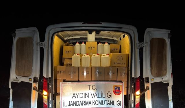 Jandarma ekipleri 1 ton 600 litre etil alkol ele geçirdi