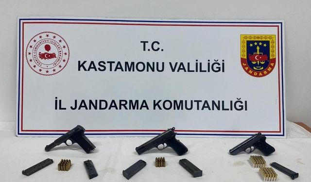 Kastamonu’da kaçak silah operasyonu: 1 gözaltı