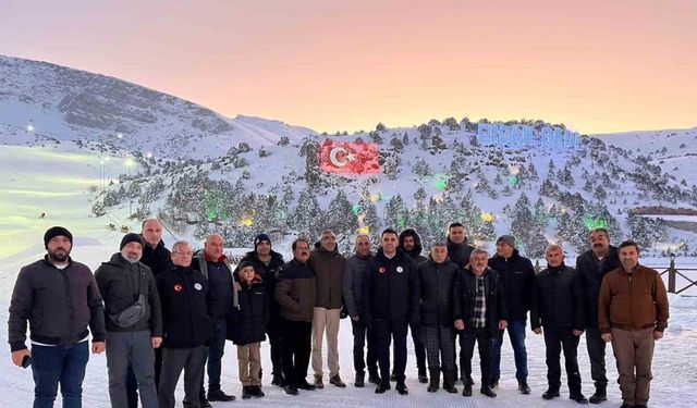 Turizm elçileri Ergan Dağı Kayak Merkezi’nde ağırlandı