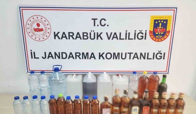 Karabük’te sahte alkol operasyonu