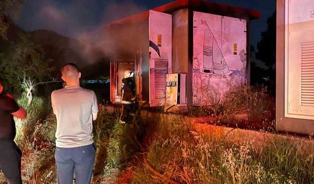 Gazipaşa’da trafo yangını ekiplerin müdahalesiyle söndürüldü