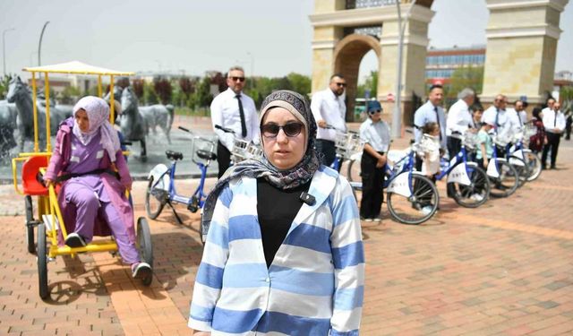 Özel vatandaşlar, ilk kez bisiklet sürdü
