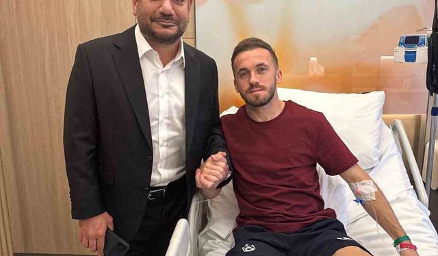 Başkan Ertuğrul Doğan’dan Edin Visca’ya geçmiş olsun ziyareti