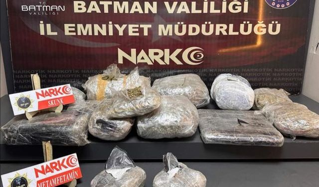 Batman’da uyuşturucu tacirleri hassas burun Hector’a yakalandı