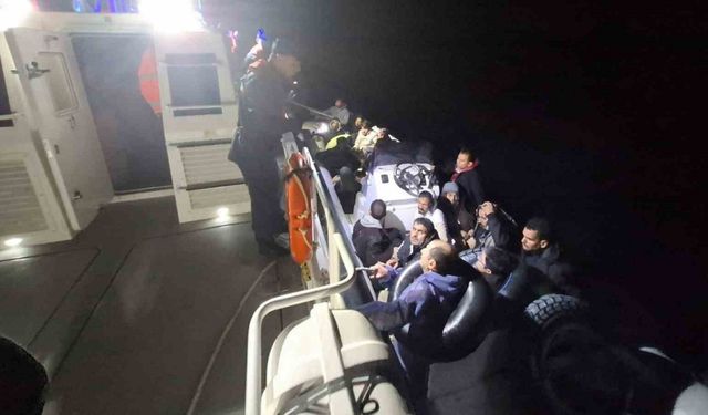Bodrum’da 5’i çocuk 26 düzensiz göçmen kurtarıldı