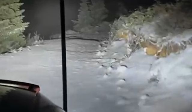 Çankırı’da kar yağışı etkili oldu