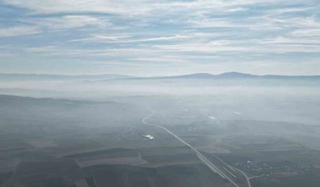 Çorum’da sis etkili oldu