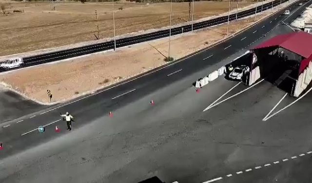 Gercüş'te dron destekli trafik denetimi