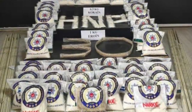 Hakkari'de 87 kilo 500 gram uyuşturucu ele geçirildi