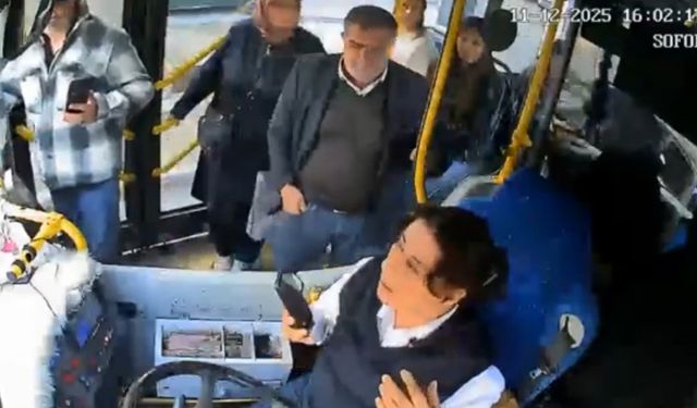 Isparta’da yol verme tartışması, kadın halk otobüsü şoförüne kâbus yaşattı