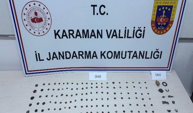 Karaman'da 148 adet tarihi sikke ele geçirildi: 10 tutuklama