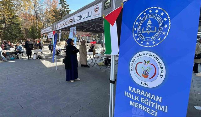 Karaman'da Gazze için hayır panayırı düzenlendi